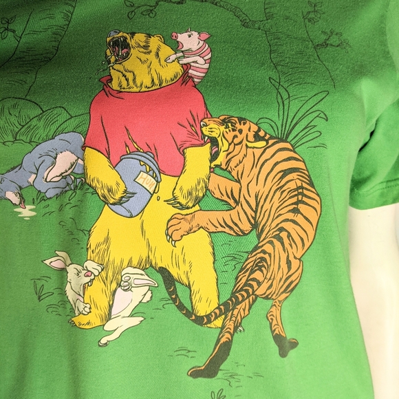 unknown Tops - Pooh Bear Gone Real Life Tshirt Unisex M